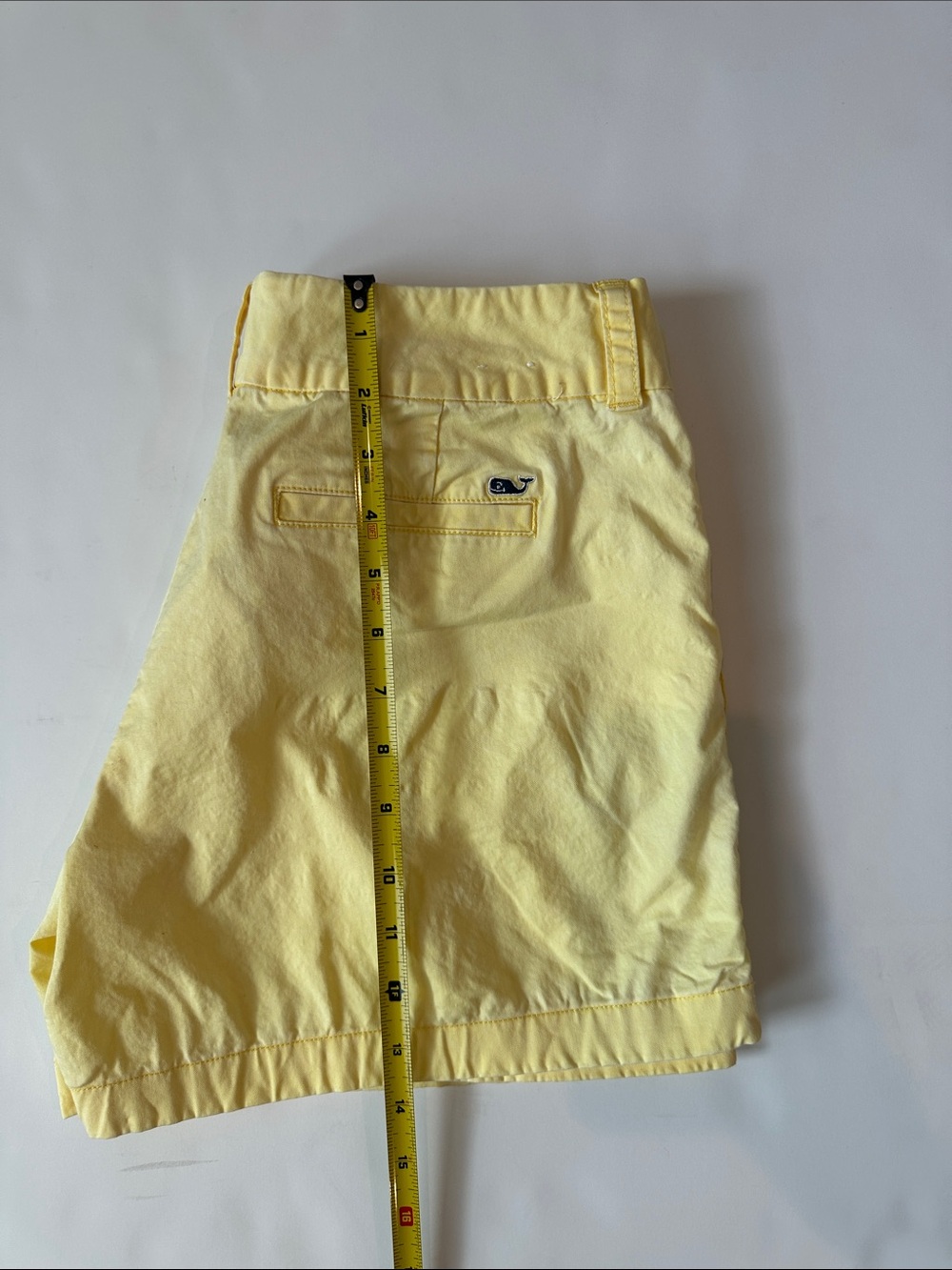 Vineyard Vines Pale Yellow Womens Flat Front Shorts
